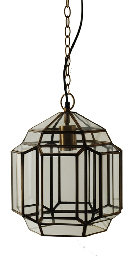 Hallbergs Mirage Taklampa oxid/glas 140 cm kabel