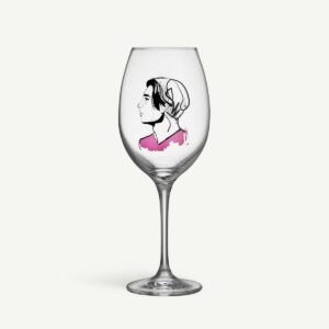 Kosta Boda - All about you - 2-pack Vinglas Embrace Him 52 cl röd Designer Sara Woodrow