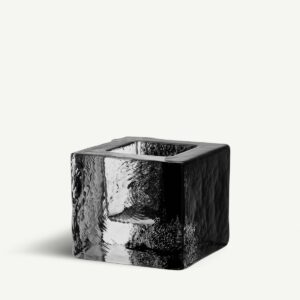Kosta Boda - Brick - Ljuslykta svart Designer Anna Ehrner