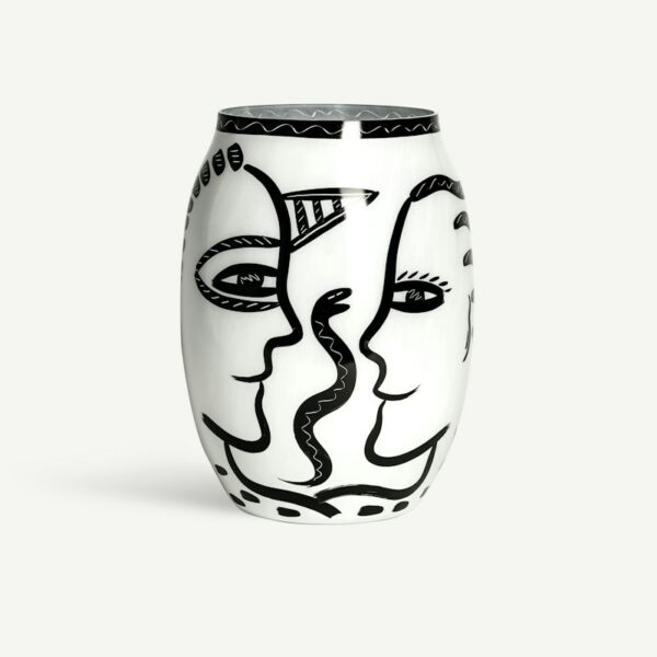 Kosta Boda Caramba Vas vit Designer Ulrica Hydman Vallien