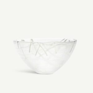 Kosta Boda - Contrast - Skål vit/vit 23 cm Designer Anna Ehrner