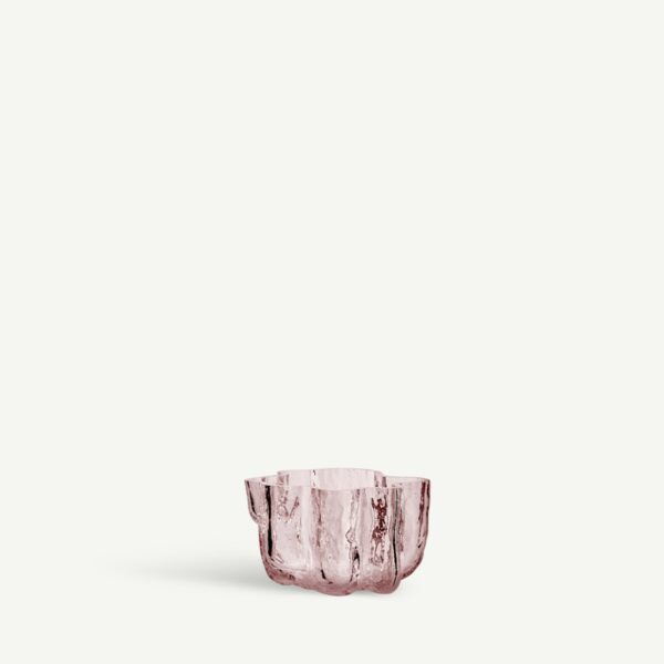 Kosta Boda Crackle Ljuslykta rosa Designer Åsa Jungnelius