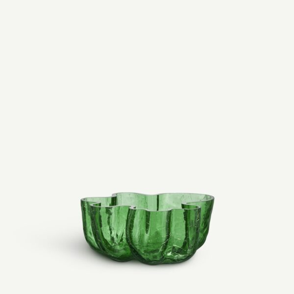 Kosta Boda Crackle Skål grön Designer Åsa Jungnelius