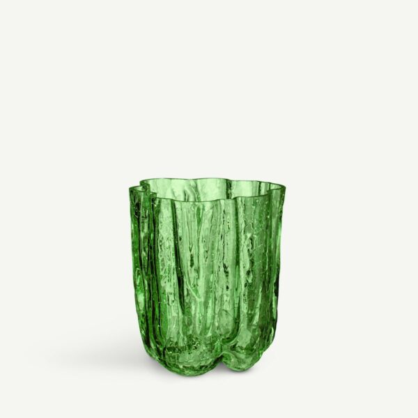 Kosta Boda Crackle Vas mörkgrön Designer Åsa Jungnelius