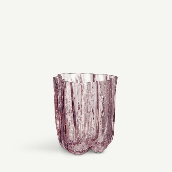 Kosta Boda Crackle Vas rosa 12,1 cm Designer Åsa Jungnelius
