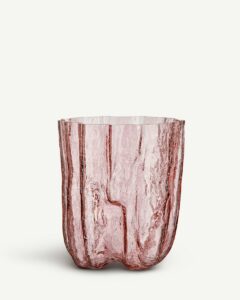 Kosta Boda - Crackle - Vas rosa 27 cm Designer Åsa Jungnelius