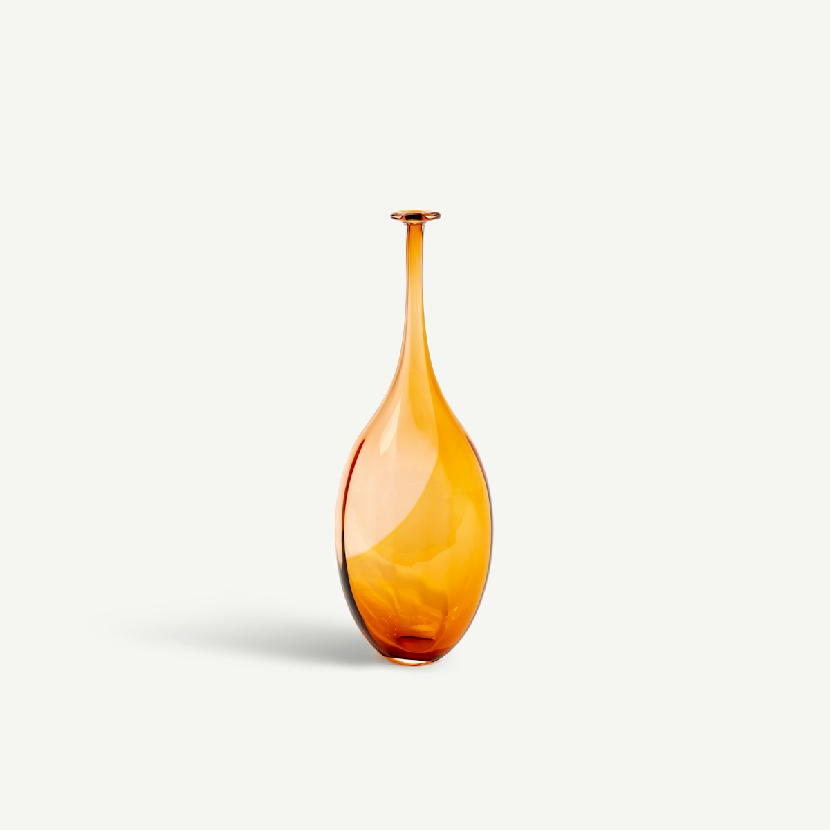 Kosta Boda Fidji Vas optik coral Designer Kjell Engman