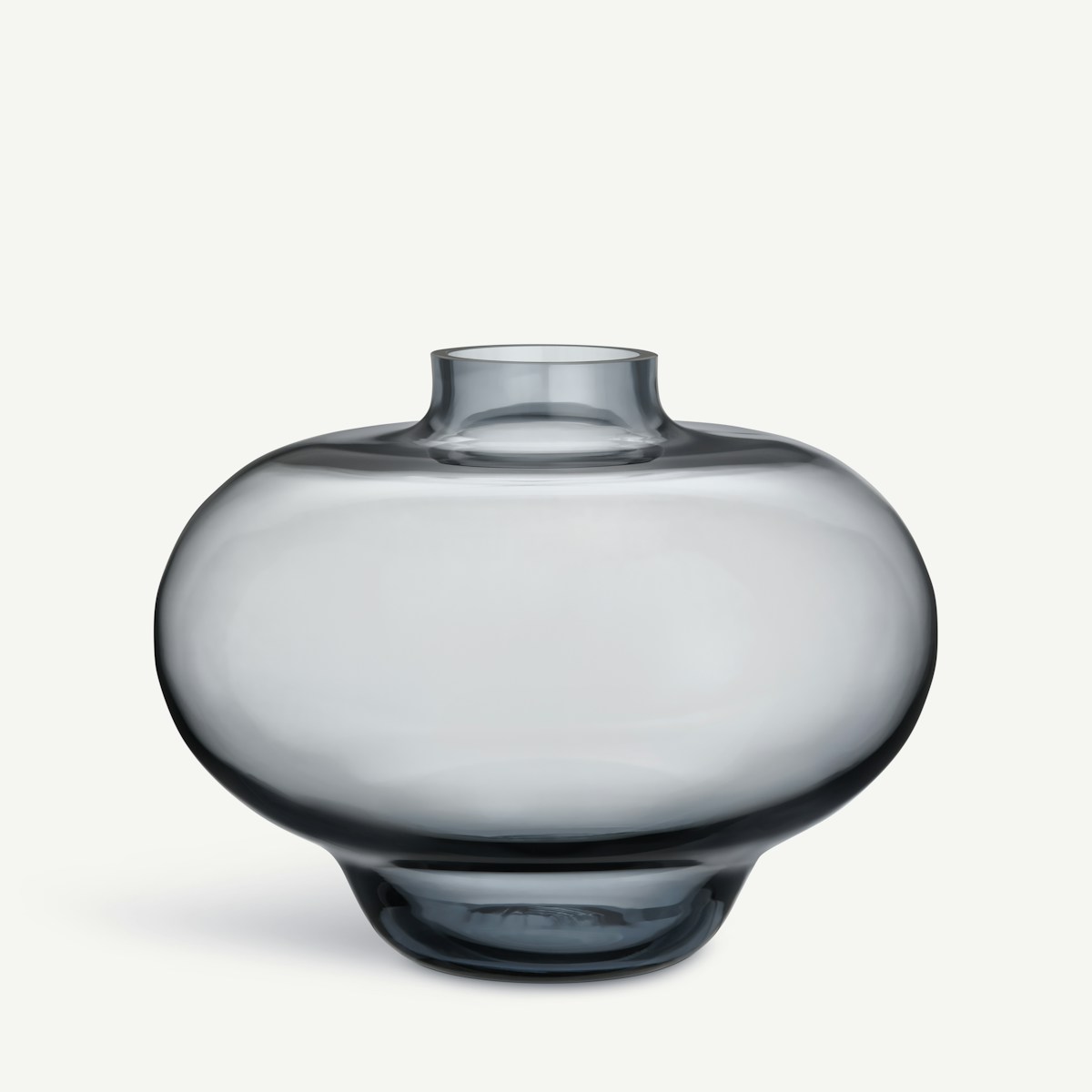 Kosta Boda Kappa Vas cirkulärt glas 21 cm Designer Mimmi Blomqvist