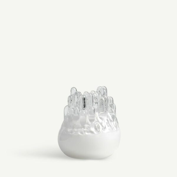 Kosta Boda Polar Ljuslykta vit 19 cm Designer Göran Wärff