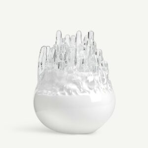 Kosta Boda - Polar - Ljuslykta vit 33 cm Designer Göran Wärff