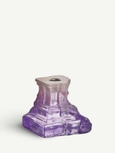 Kosta Boda - Rocky Baroque - Ljusstake dis lila 9,5 cm Designer Hanna Hansdotter