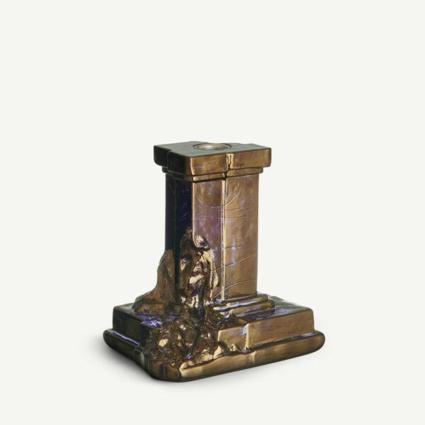 Kosta Boda Rocky Baroque Ljusstake glossy glaze 15 cm Designer Hanna Hansdotter