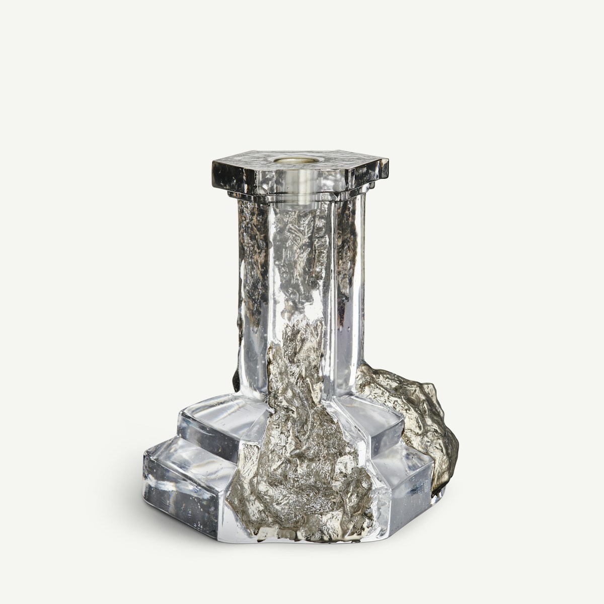 Kosta Boda Rocky Baroque Ljusstake glossy glaze 17,5 cm Designer Hanna Hansdotter