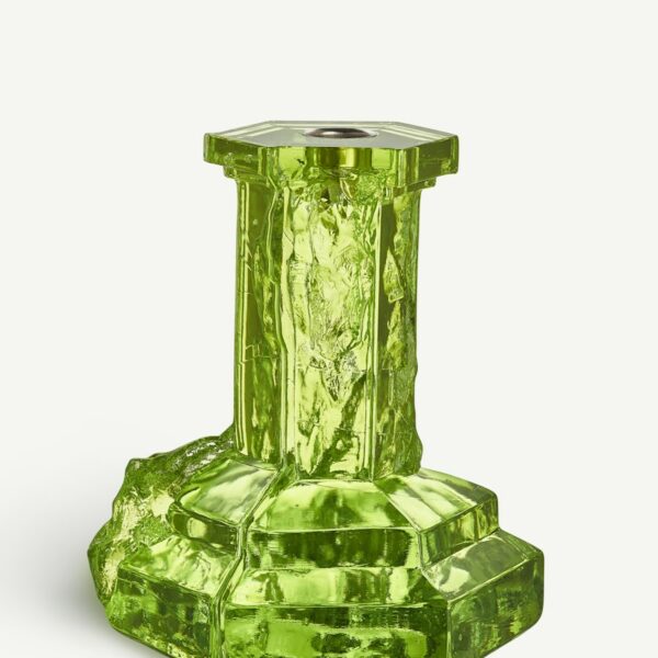 Kosta Boda Rocky Baroque Ljusstake kryptonit 17,5 cm Designer Hanna Hansdotter