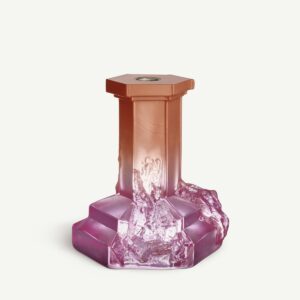 Kosta Boda - Rocky Baroque - Ljusstake spicy rose 17,5 cm Designer Hanna Hansdotter