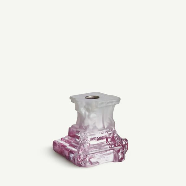Kosta Boda Rocky Baroque Ljusstake spicy rose 9,5 cm Designer Hanna Hansdotter