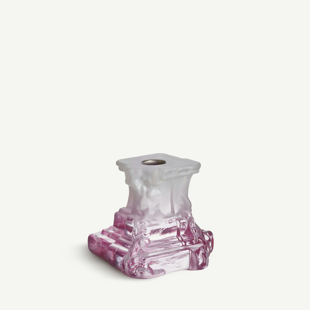 Kosta Boda Rocky Baroque Ljusstake spicy rose 9,5 cm Designer Hanna Hansdotter