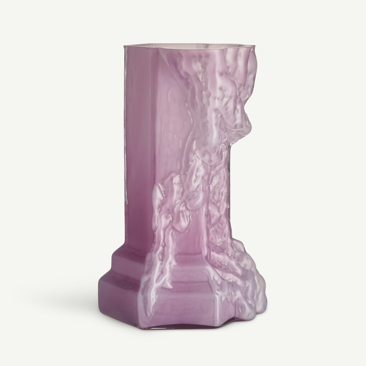 Kosta Boda Rocky Baroque Vas cool pink Designer Hanna Hansdotter