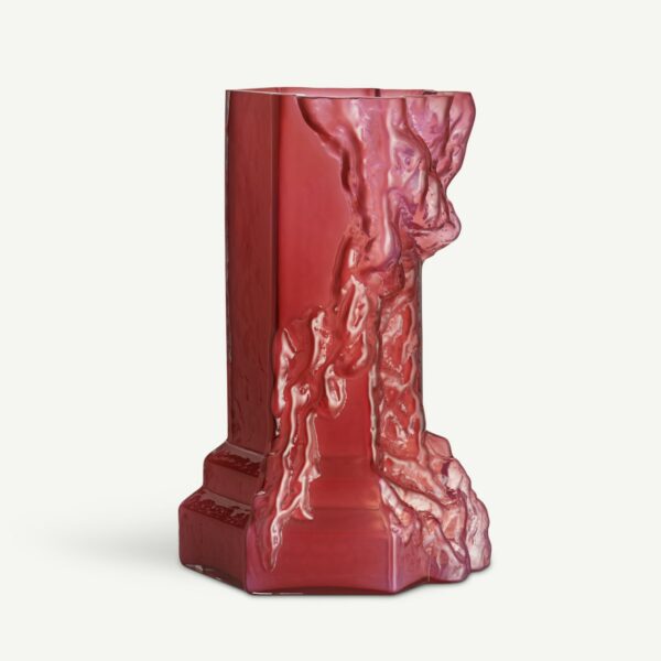 Kosta Boda Rocky Baroque Vas hot pink Designer Hanna Hansdotter
