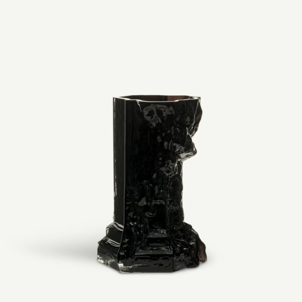 Kosta Boda Rocky Baroque Vas nattsvart Designer Hanna Hansdotter