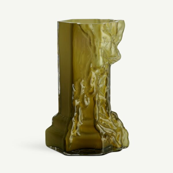 Kosta Boda Rocky Baroque Vas olive Designer Hanna Hansdotter