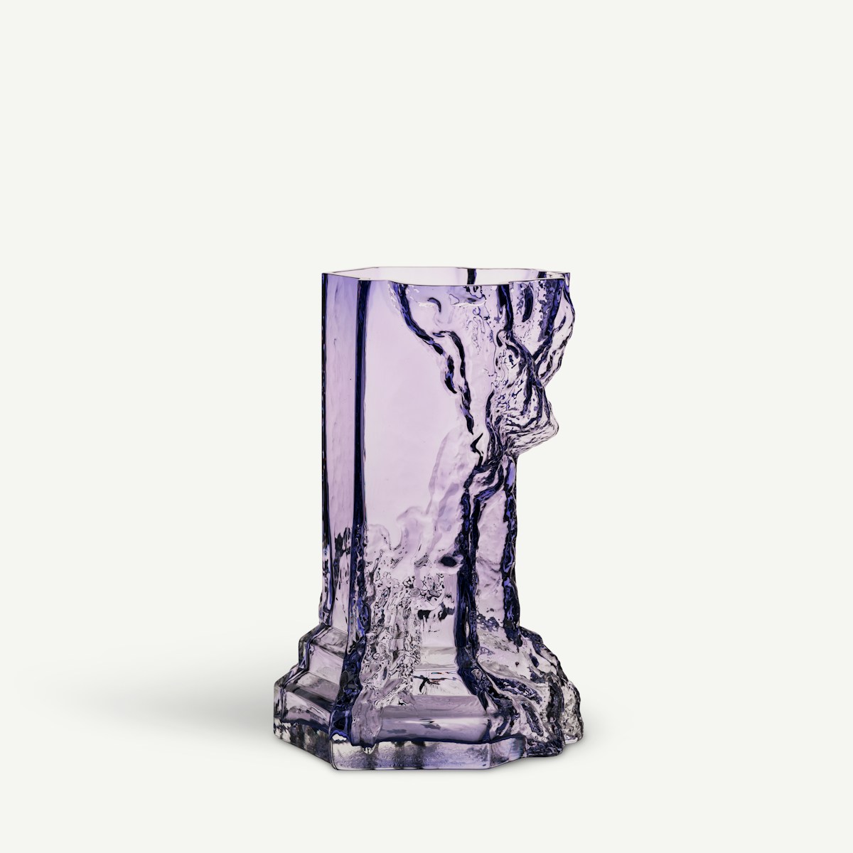 Kosta Boda Rocky Baroque Vas violett Designer Hanna Hansdotter
