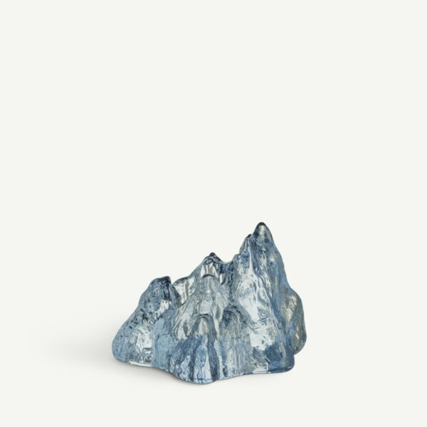 Kosta Boda The Rock Ljuslykta ice blue Designer Hanna Hansdotter