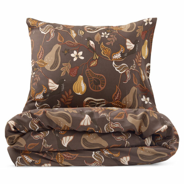 Kosta Linnewäfveri Bäddset Bandene Satin Brun 150x210