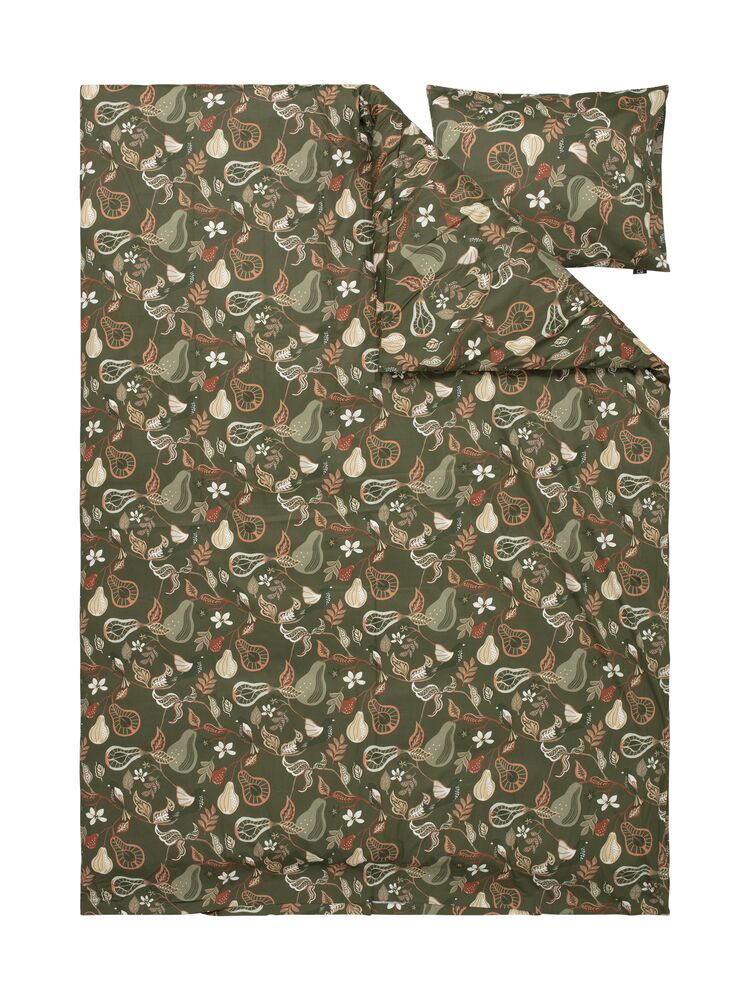 Kosta Linnewäfveri Bäddset Bandene Satin Grön 150x210