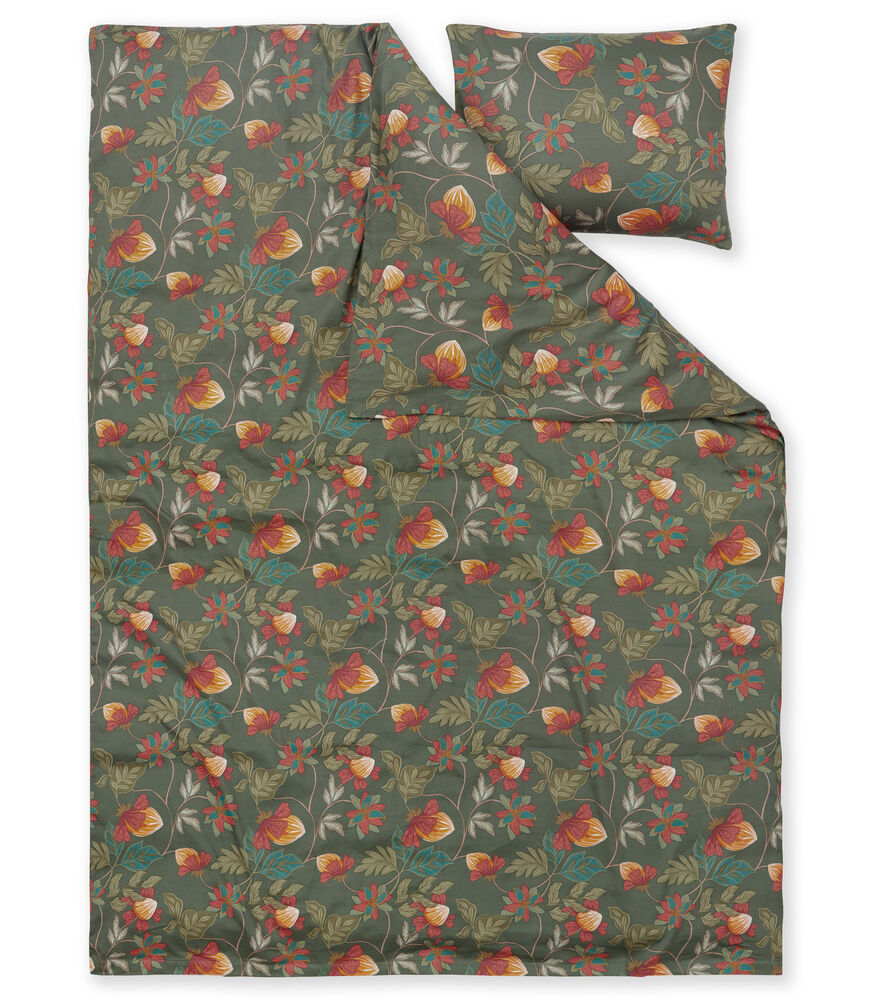 Kosta Linnewäfveri Bäddset Bratteby Satin Grön 150x210