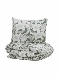 Kosta Linnewäfveri – bäddset Hommedal Satin grön 150 x 210