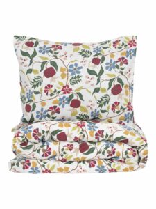 Kosta Linnewäfveri – Grinstad Satin vit 150 x 210, bäddset