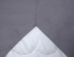 Kosta Linnewäfveri - Kuvertlakan Percale Mörkgrå 90x200