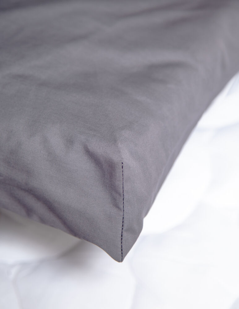 Kosta Linnewäfveri Kuvertlakan Percale Mörkgrå 90x200