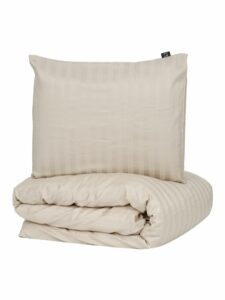 Kosta Linnewäfveri – London Satin sand 150 x 210, bäddset