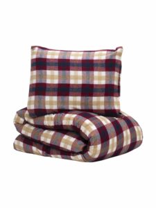 Lord Nelson – bäddset Hedekas Flanell röd 150 x 210