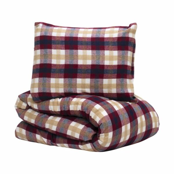 Lord Nelson Bäddset Hedekas Flanell Röd 150x210