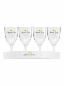 Lord Nelson - Glas och bricka med logo Transparent