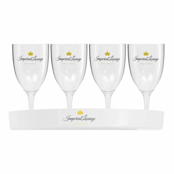 Lord Nelson Glas och bricka med logo Transparent
