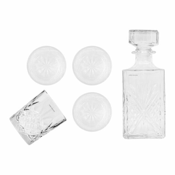 Lord Nelson Karaff med 4 glas Transparent