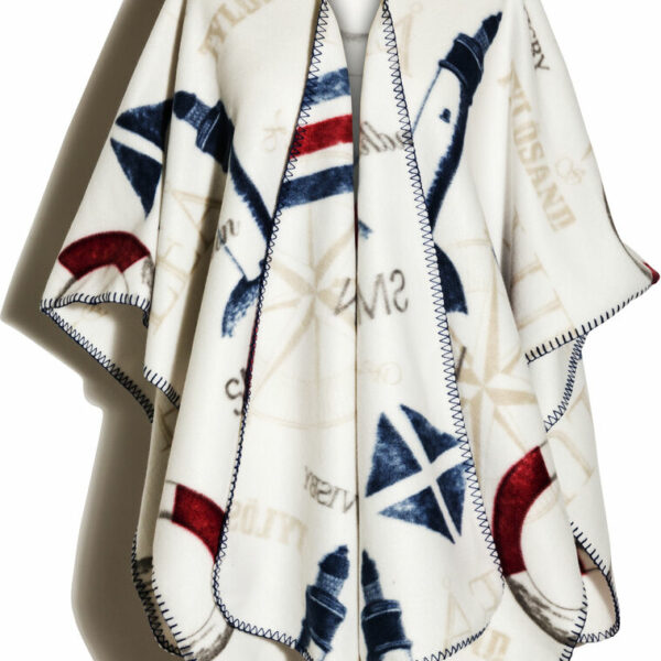 Lord Nelson Victory Fleeceponcho Kust Vit 120x160 cm