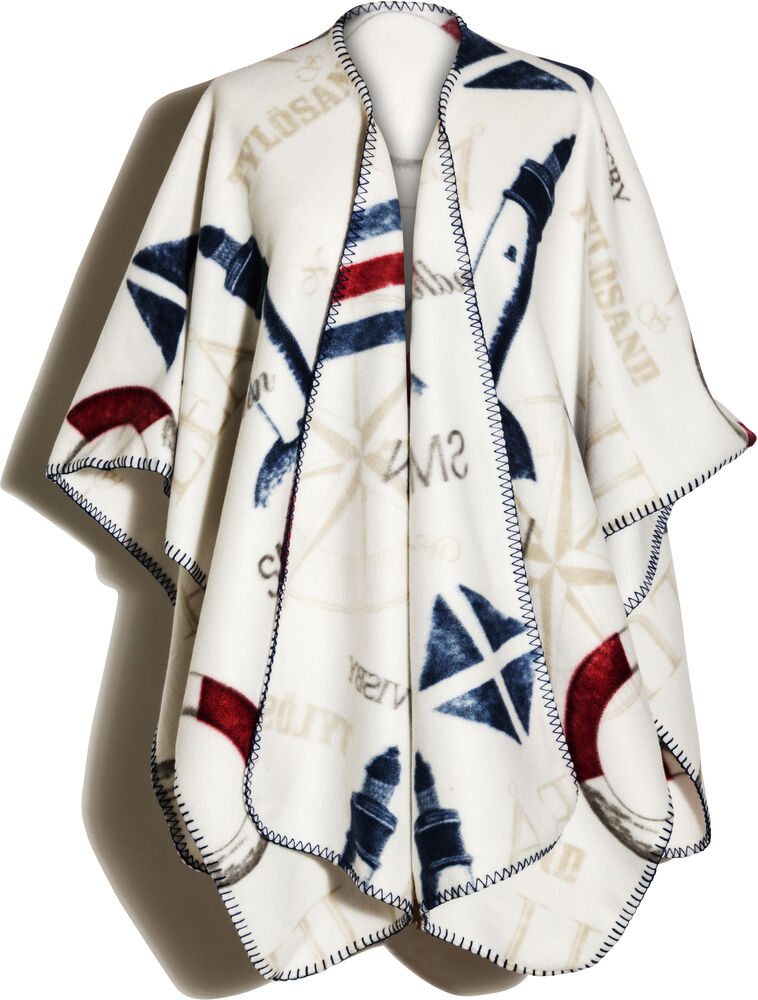 Lord Nelson Victory Fleeceponcho Kust Vit 120x160 cm