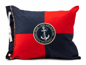Lord Nelson Victory - Kuddfodral Barsebäck Marin/Röd 50x60 cm