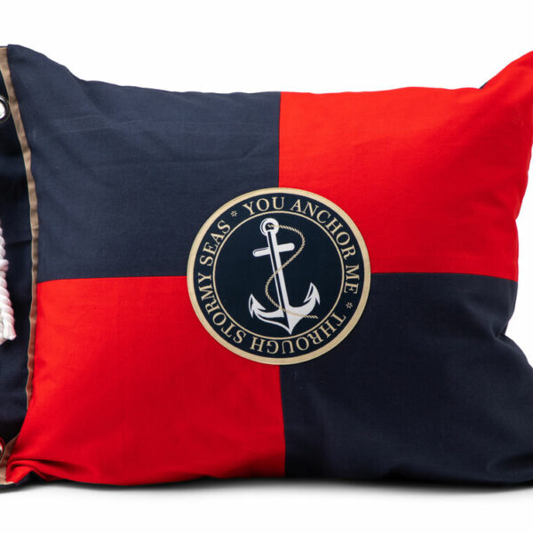 Lord Nelson Victory Kuddfodral Barsebäck Marin/Röd 50x60 cm