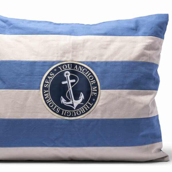 Lord Nelson Victory Kuddfodral Rand Denimblå 50x60 cm