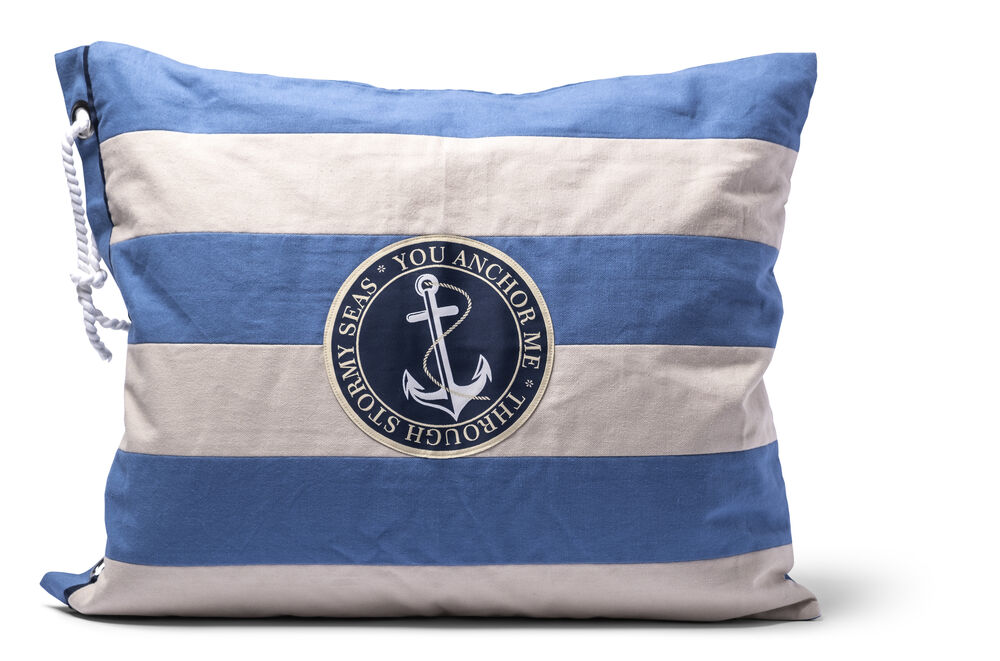 Lord Nelson Victory Kuddfodral Rand Denimblå 50x60 cm