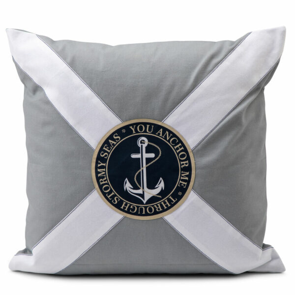 Lord Nelson Victory Kuddfodral Vidar Grå 50x50 cm