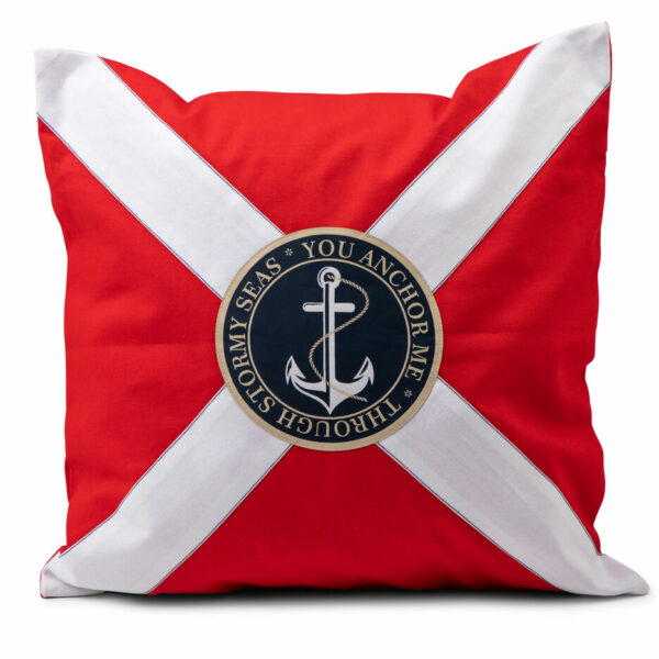 Lord Nelson Victory Kuddfodral Vidar Röd 50x50 cm