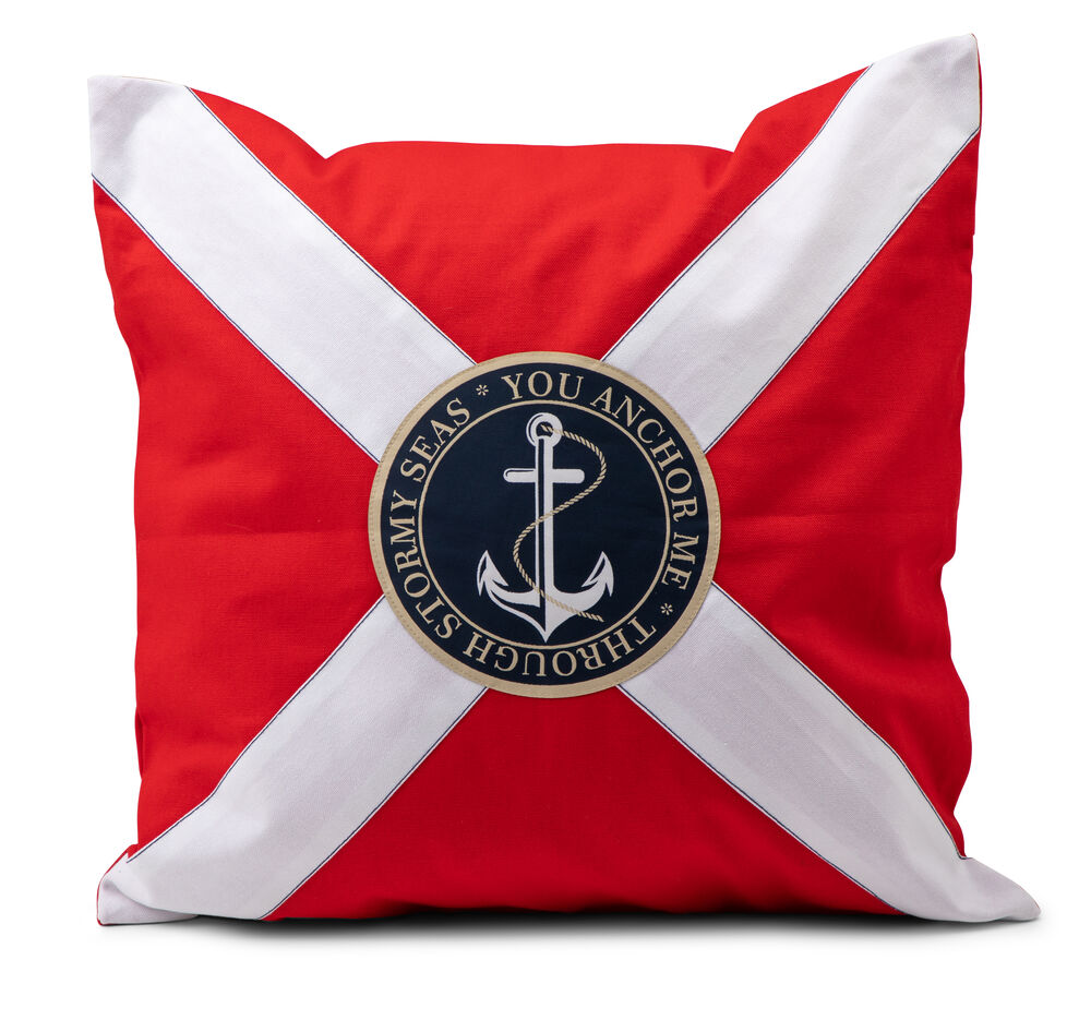 Lord Nelson Victory Kuddfodral Vidar Röd 50x50 cm