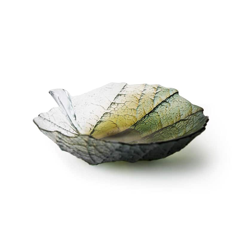 M&aring;ler&aring;s - Folia - Sk&aring;l stor skogsgr&ouml;n Konstglas Designer Mats Jonasson